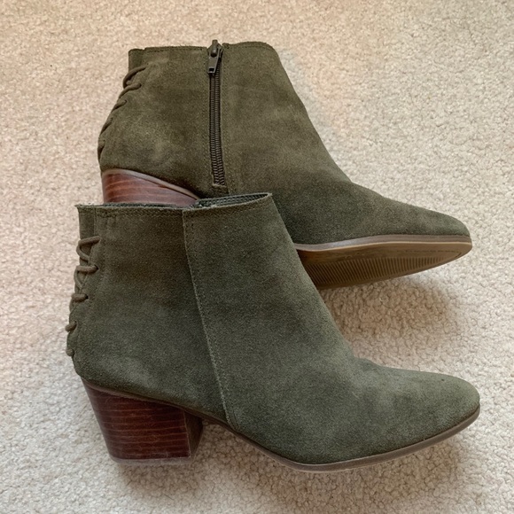 sage green booties